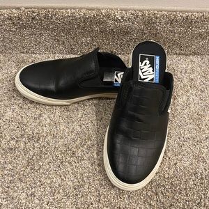 Vans Leather Checkered Mules